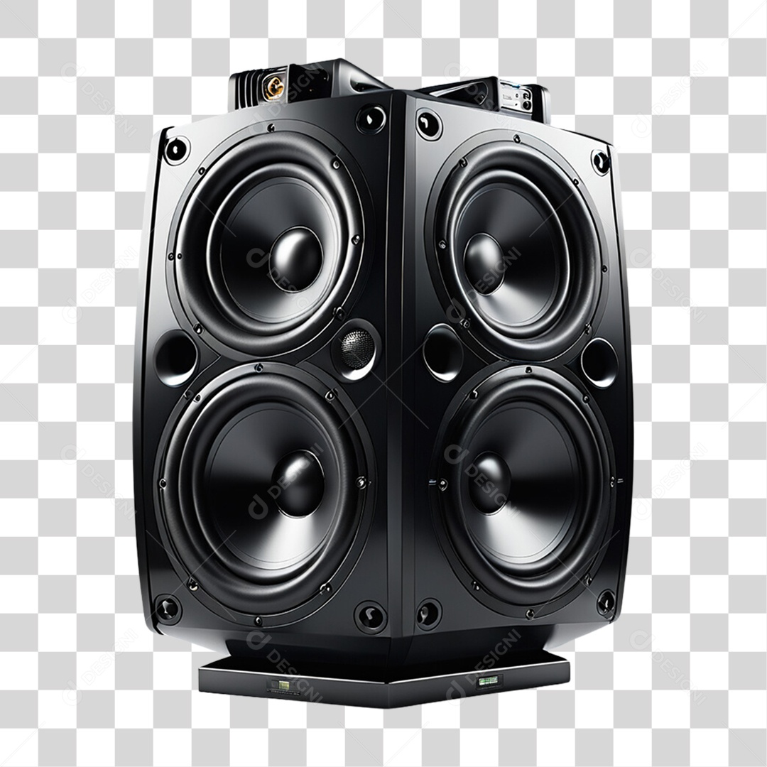 Caixa de Som Músicas PNG Transparente