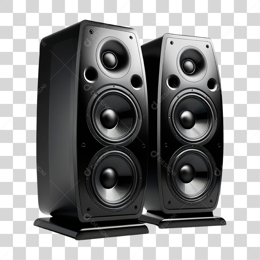 Caixa de Som Músicas PNG Transparente
