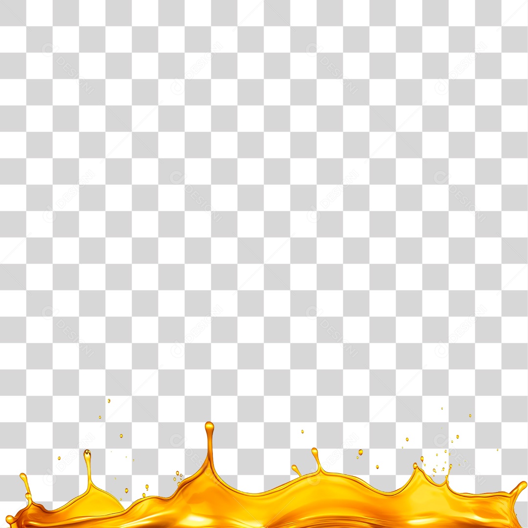 Líquido Viscoso de Cor Amarelada PNG Transparente