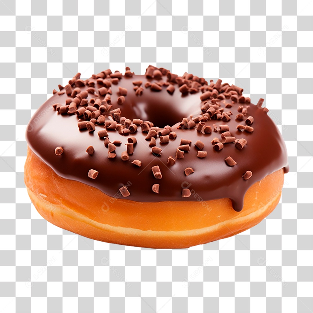 Rosquinha de Chocolate PNG Transparente