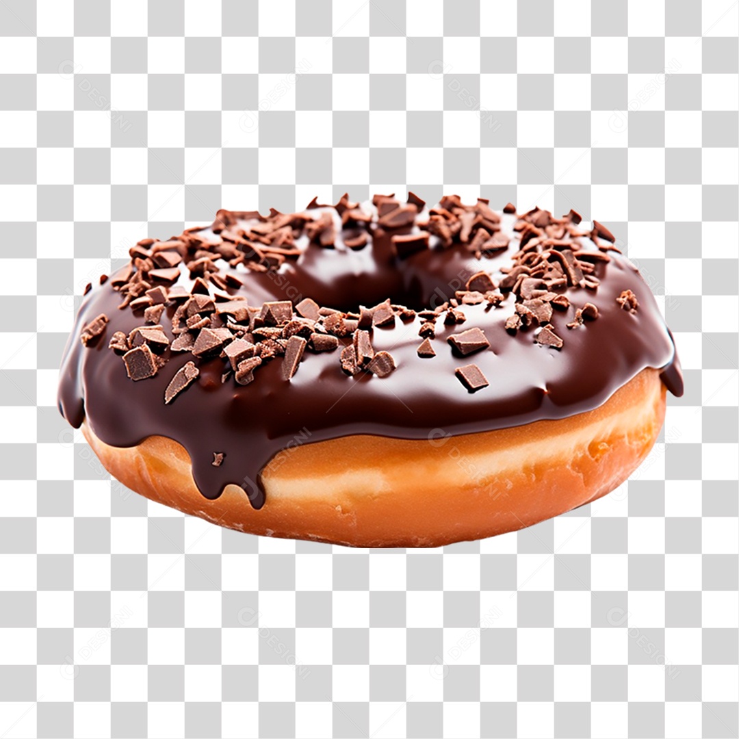 Rosquinha de Chocolate PNG Transparente