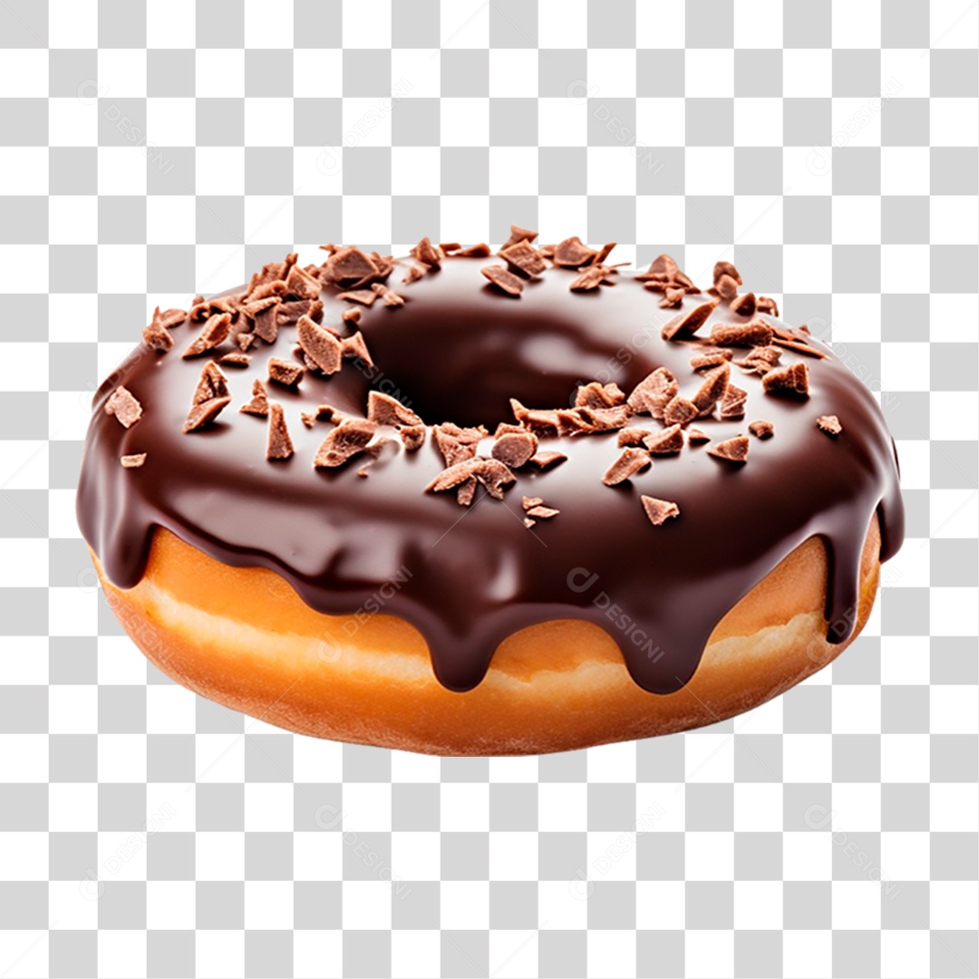 Rosquinha de Chocolate PNG Transparente