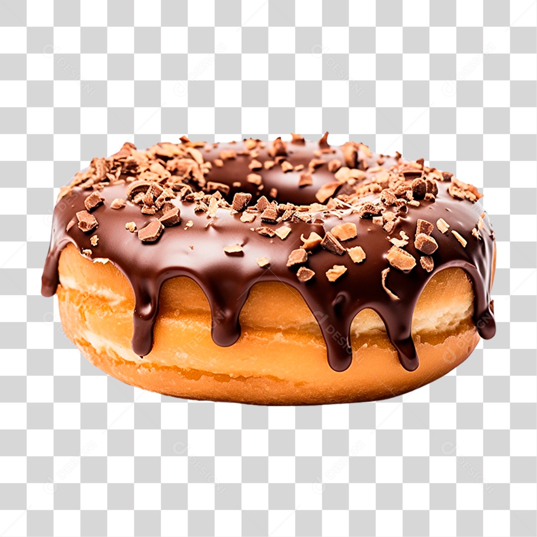 Rosquinha de Chocolate PNG Transparente