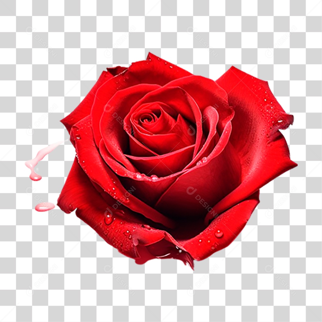 Rosa Vermelha PNG Transparente