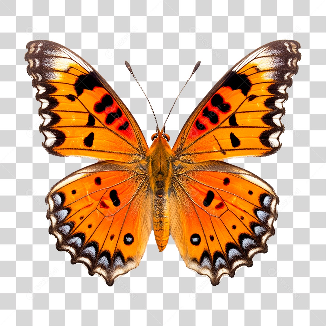 Borboleta Colorida PNG Transparente
