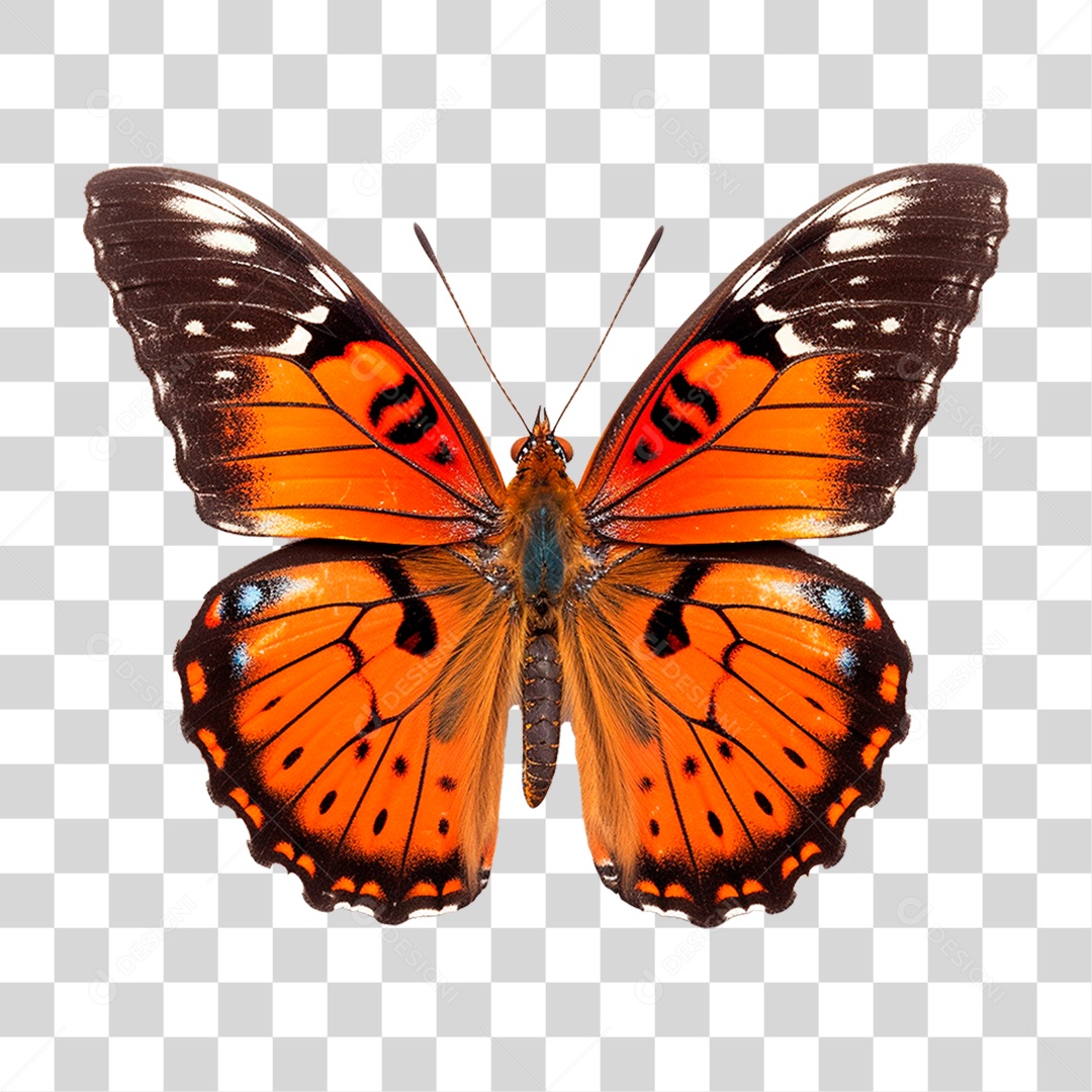 Borboleta Colorida PNG Transparente
