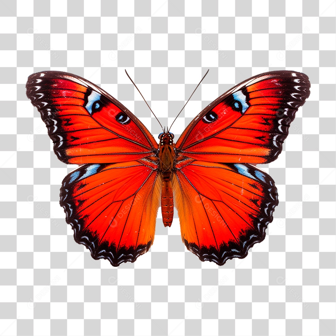 Borboleta Colorida PNG Transparente