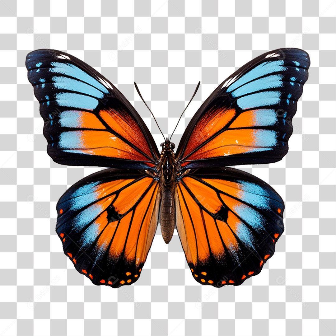Borboleta Colorida PNG Transparente
