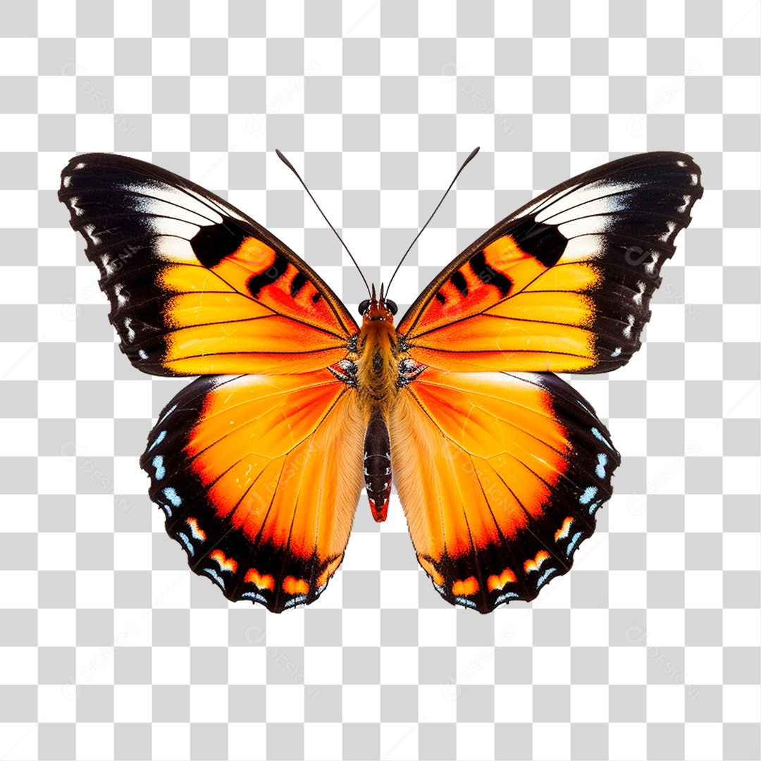 Borboleta Colorida PNG Transparente