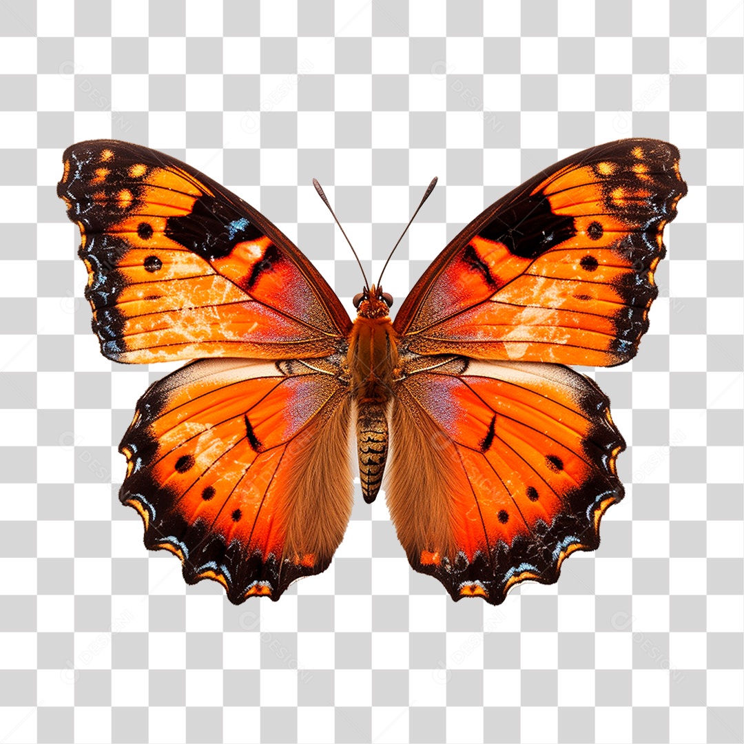 Borboleta Colorida PNG Transparente