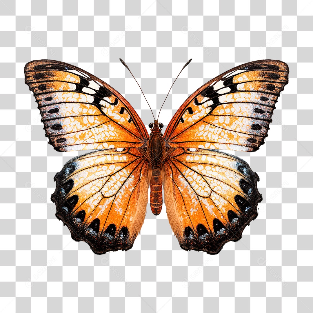 Borboleta Colorida PNG Transparente