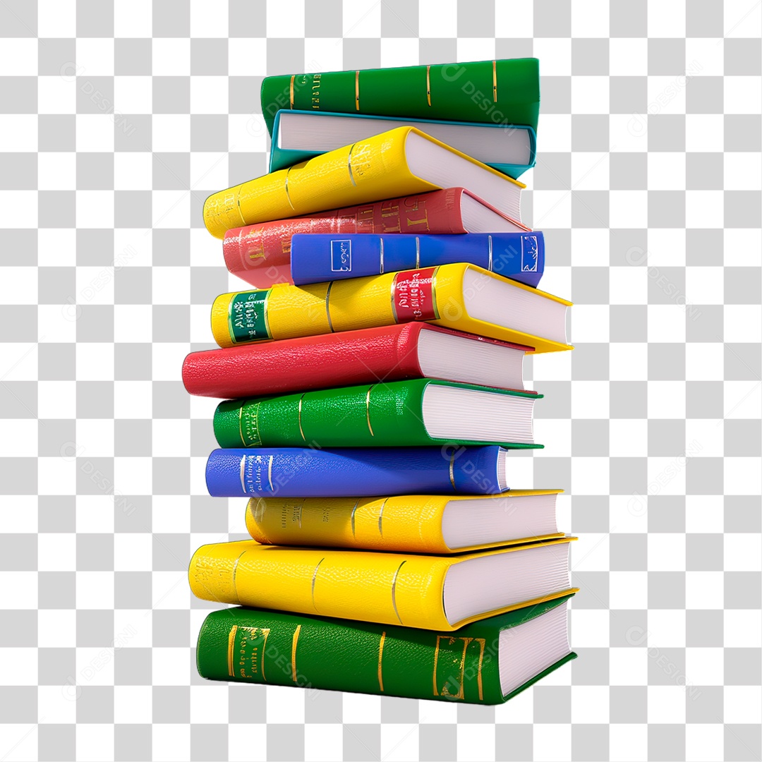 Pilha de Livros PNG Transparente