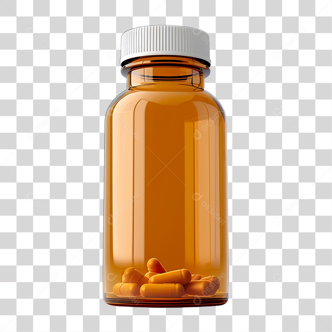 Frasco de Remédio PNG Transparente