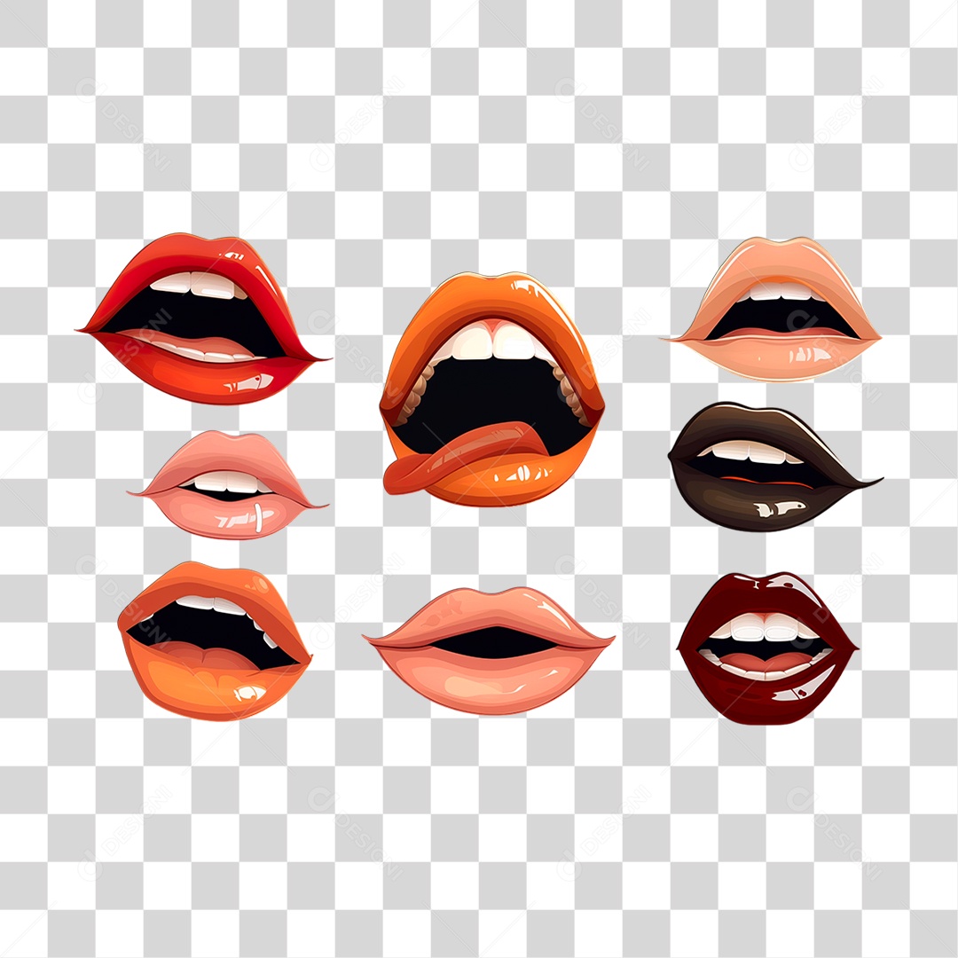 Bocas PNG Transparente