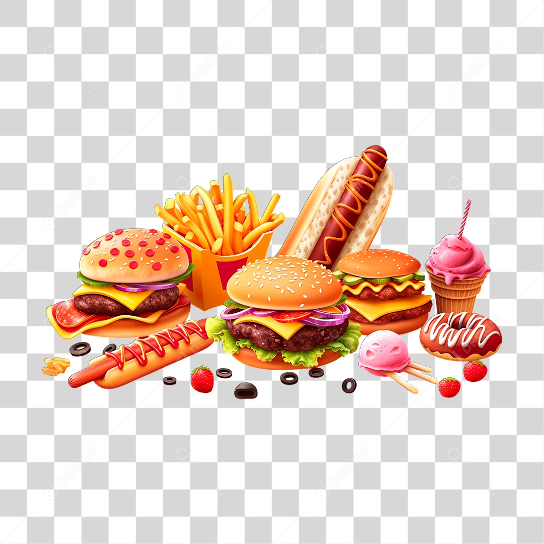 Lanchonete PNG Transparente