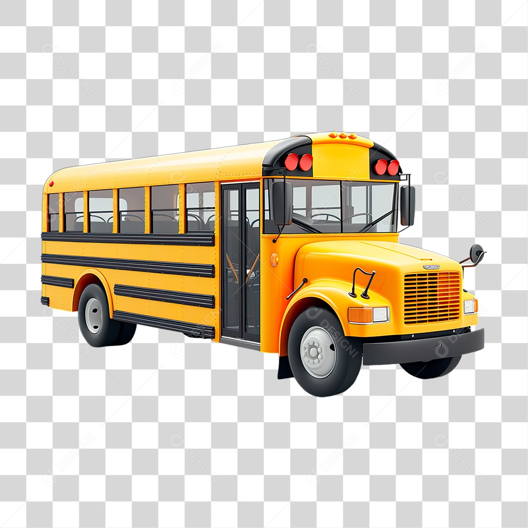 Ônibus Escolar PNG Transparente