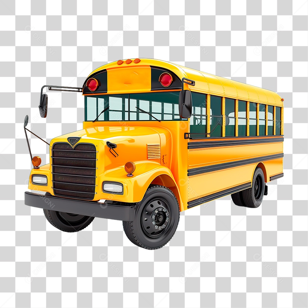Ônibus Escolar PNG Transparente