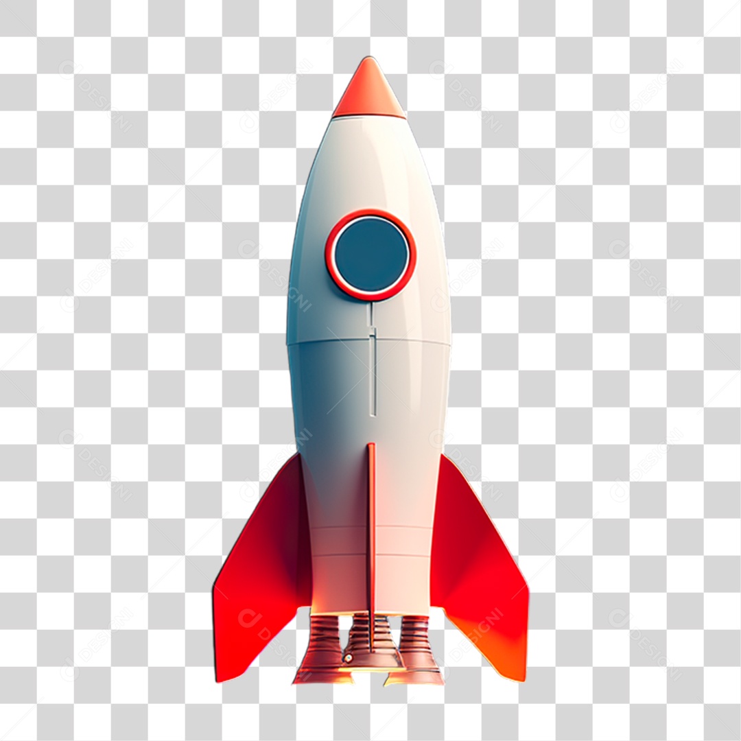 Foguete Espacial PNG Transparente