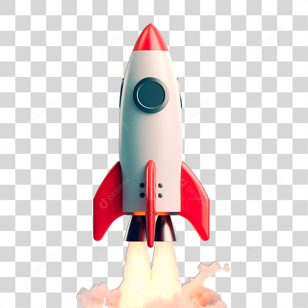 Foguete Espacial PNG Transparente