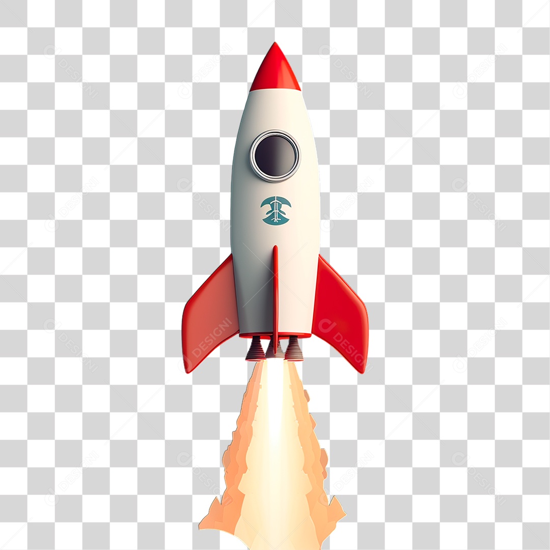 Foguete Espacial PNG Transparente