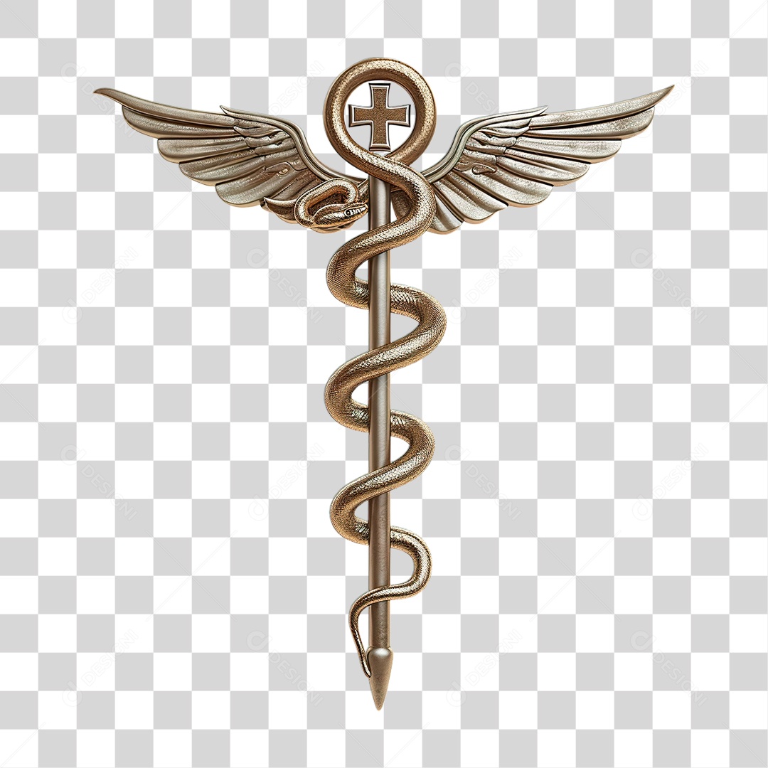 Símbolo Caduceu PNG Transparente