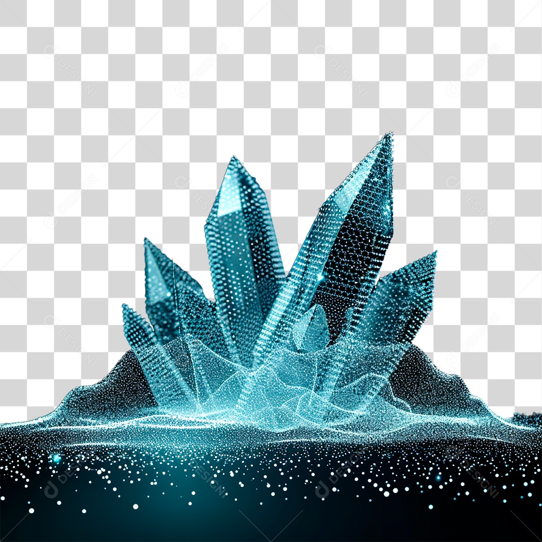 Monte de Cristal PNG Transparente