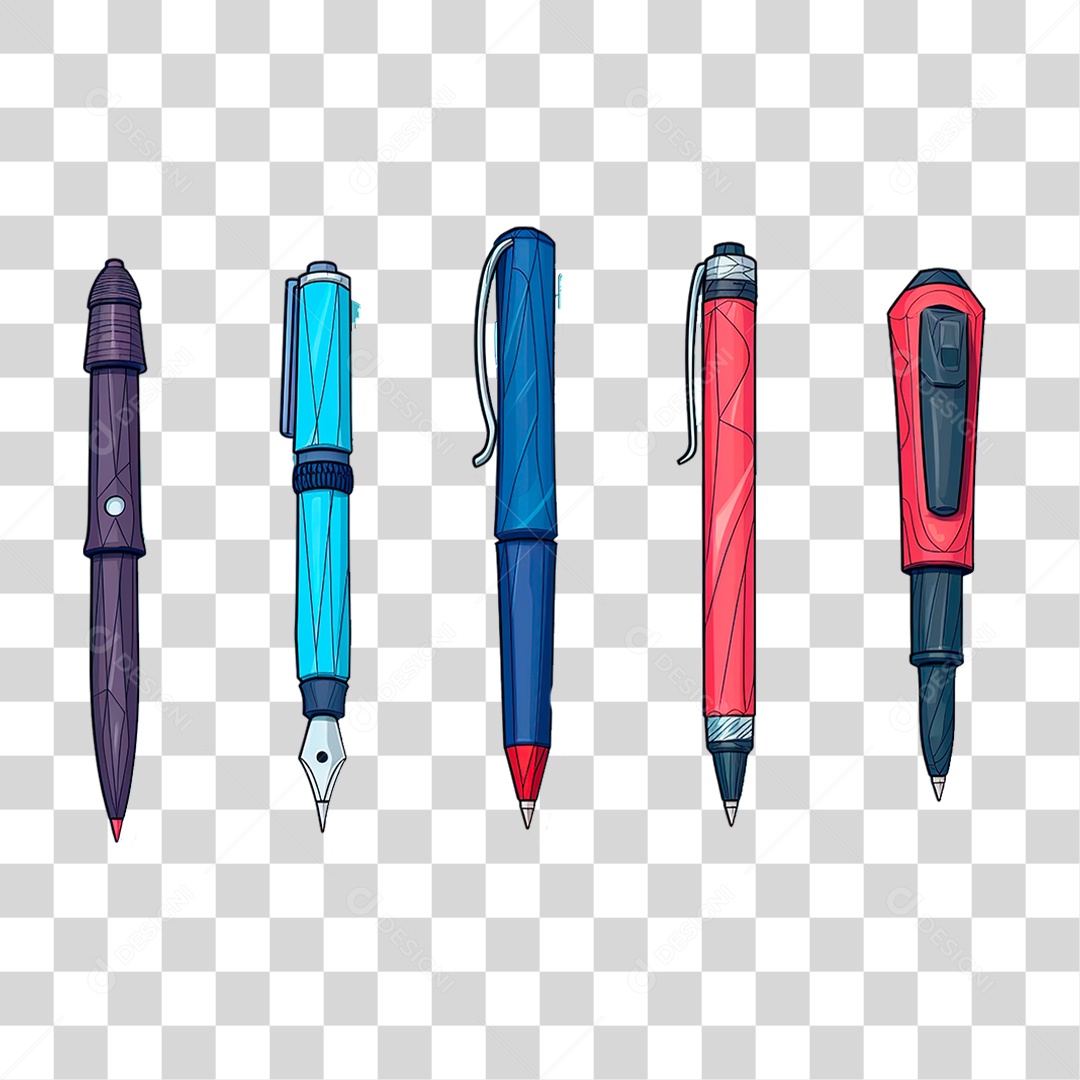 Canetas PNG Transparente