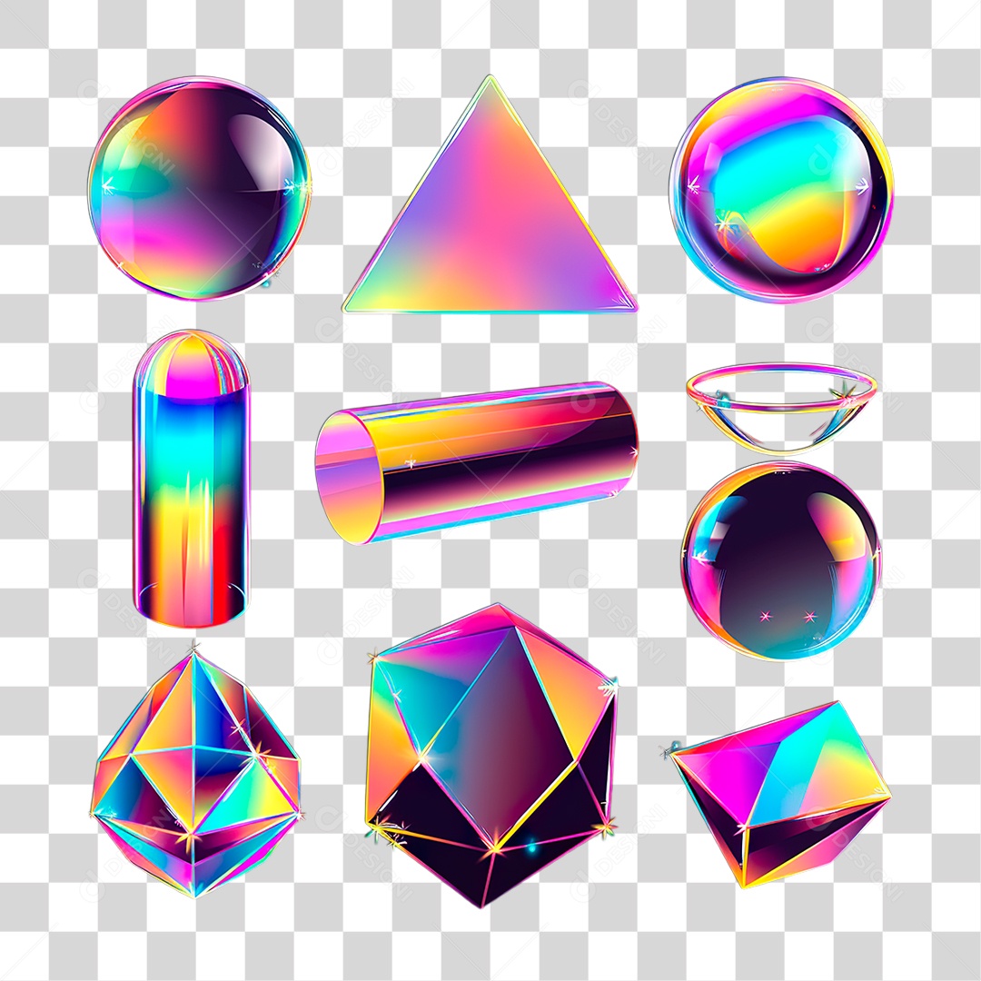 ícone Formas Geométrica PNG Transparente