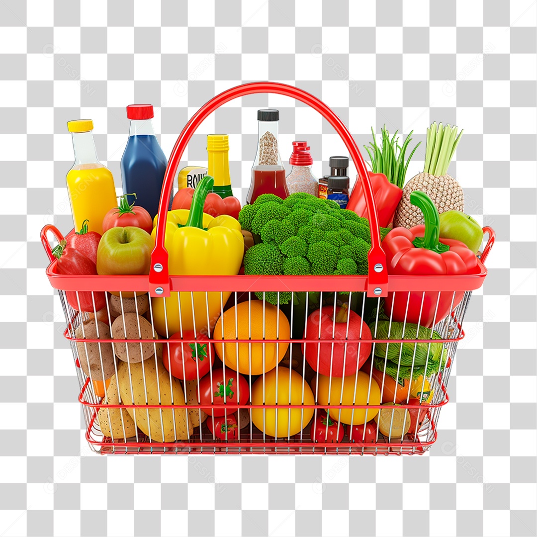 Cesta de Compras PNG Transparente