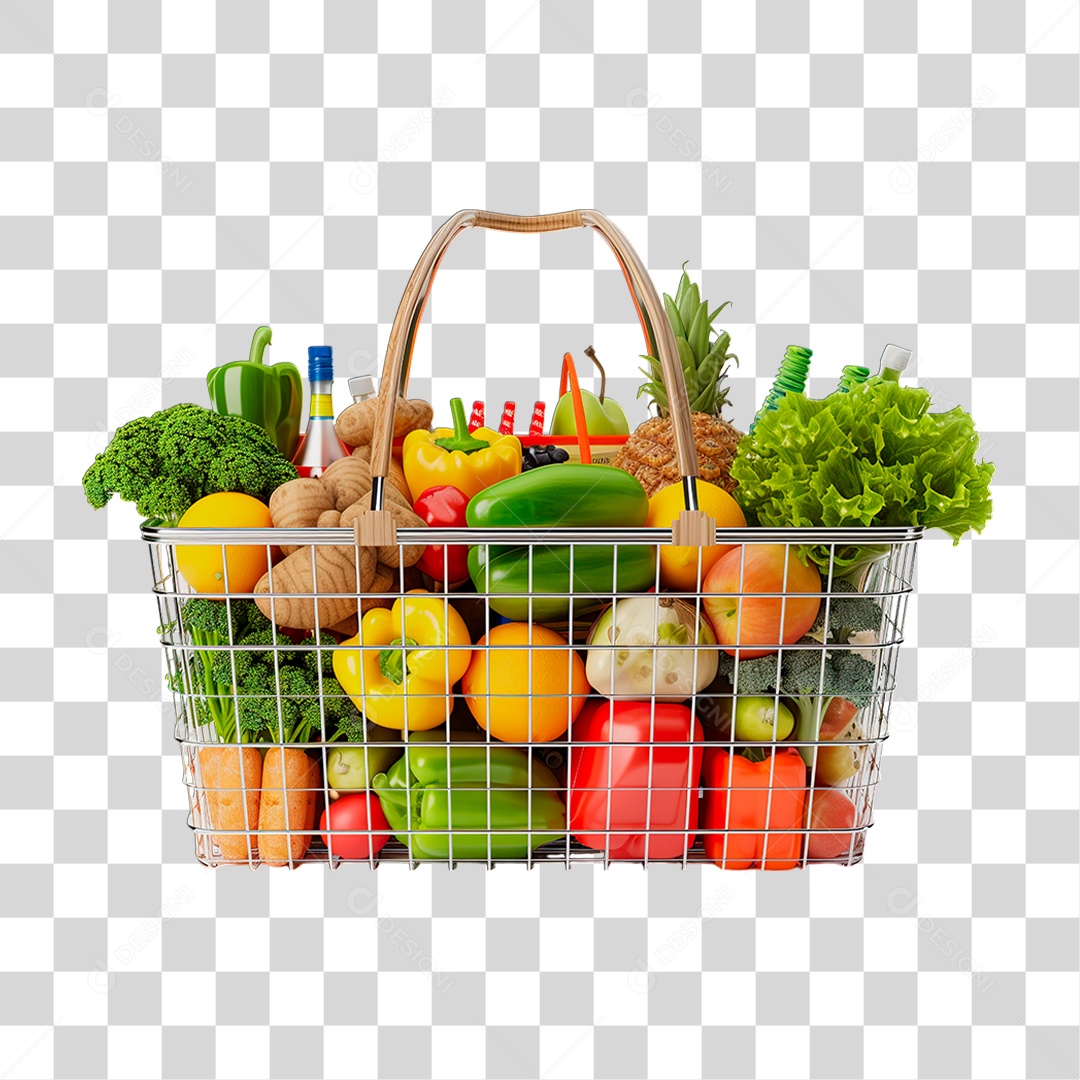 Cesta de Compras PNG Transparente