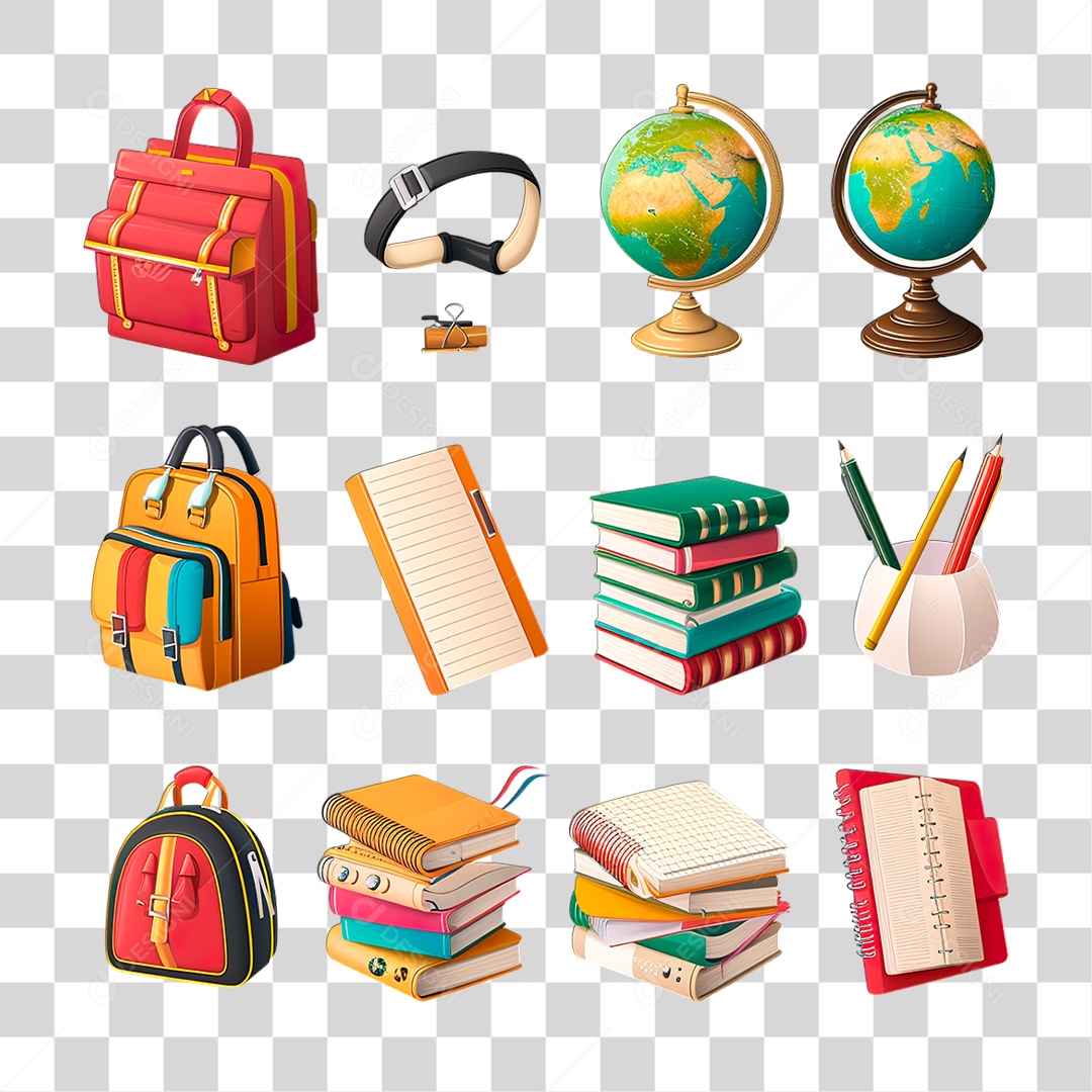 Livros Bolsa PNG Transparente