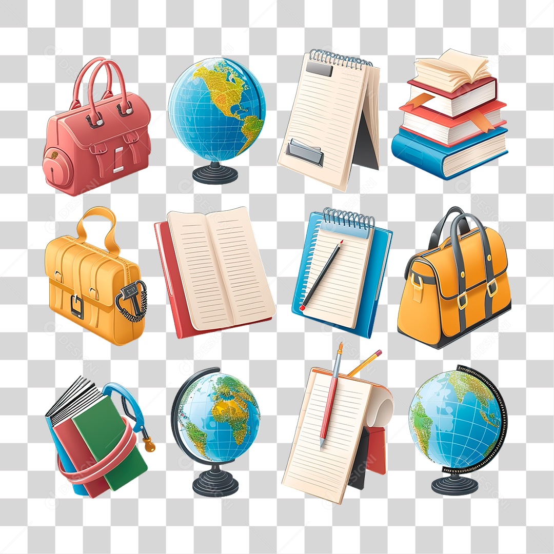 Livros Bolsa PNG Transparente