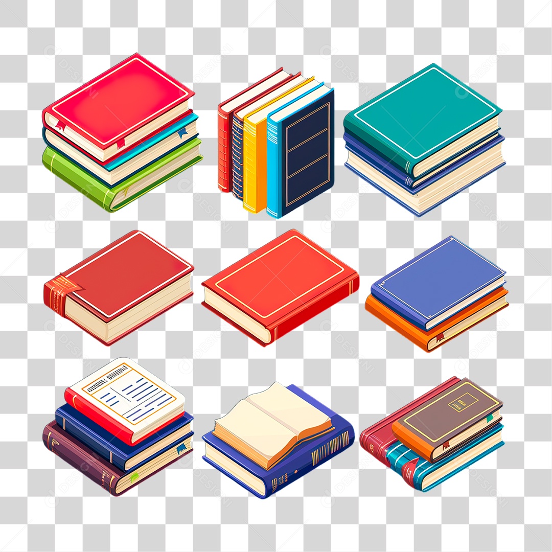 Livros PNG Transparente
