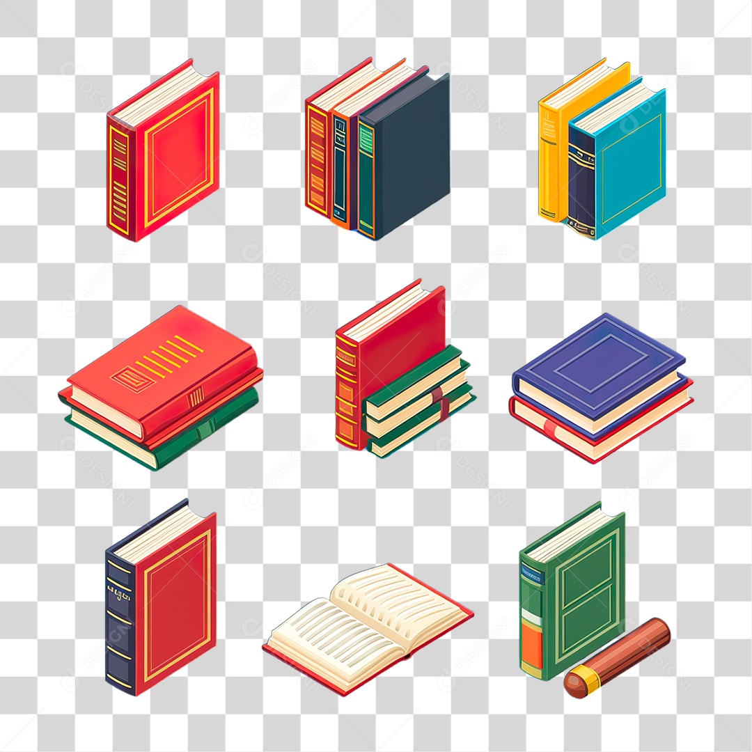 Livros PNG Transparente