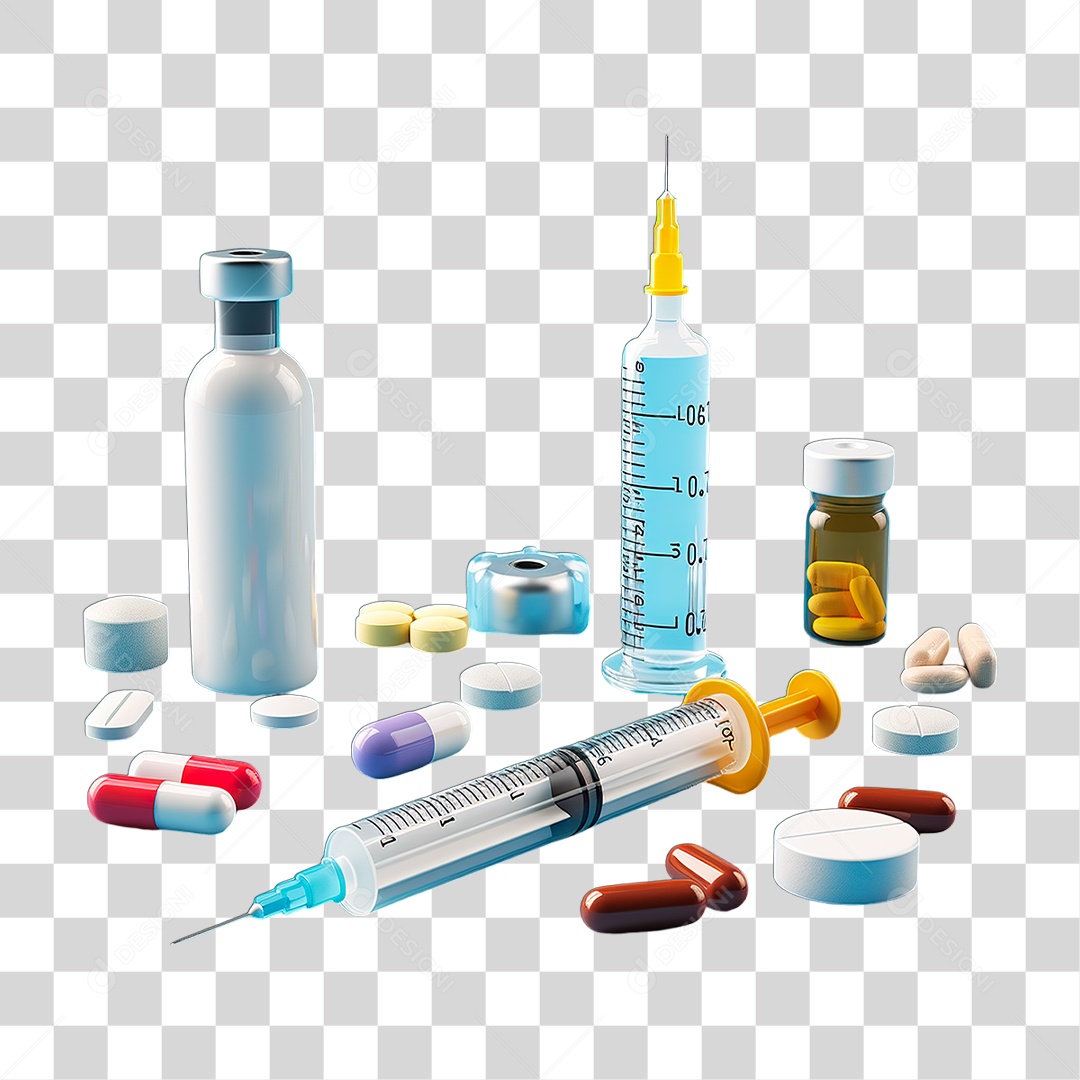 Seringa Remédios PNG Transparente