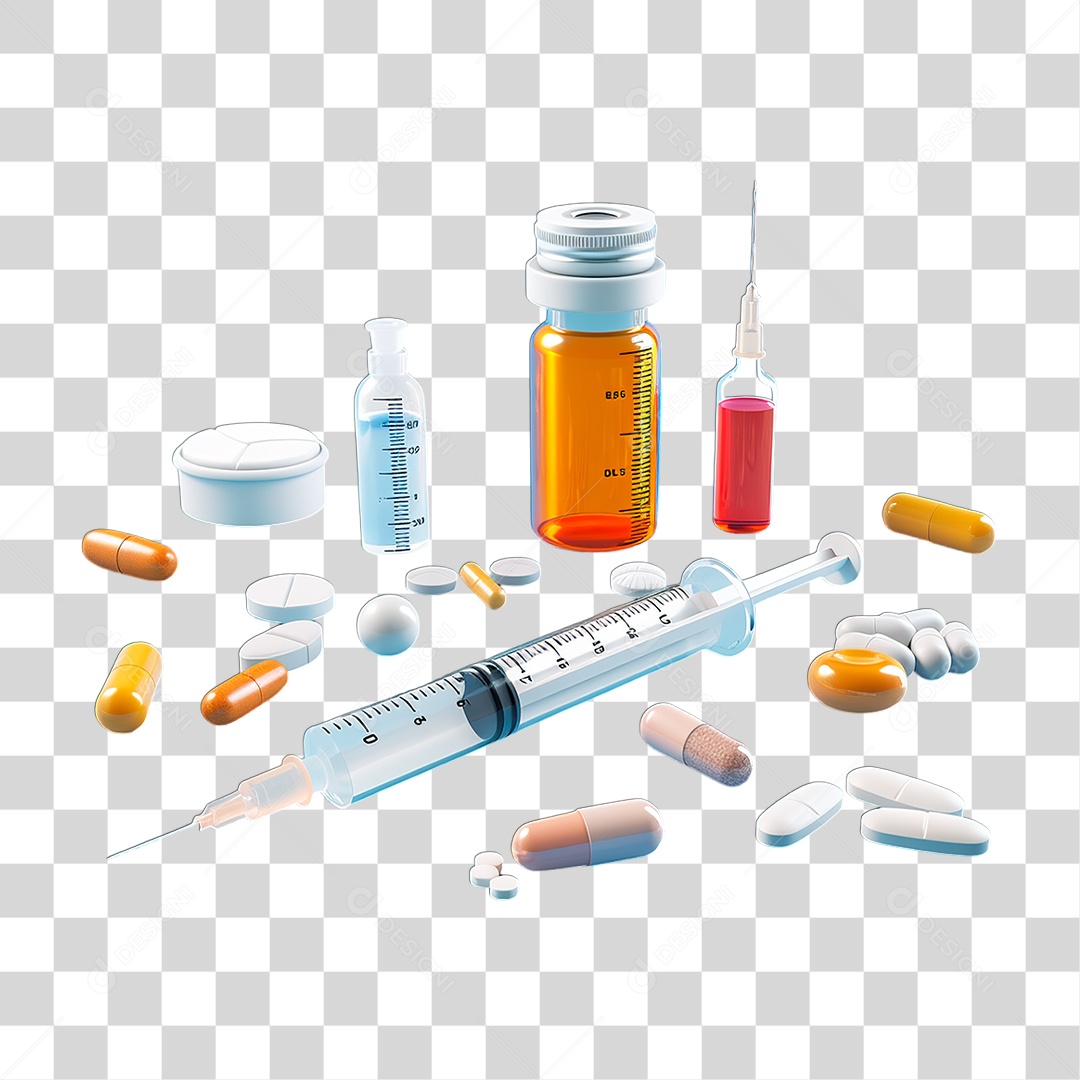 Seringa Remédios PNG Transparente