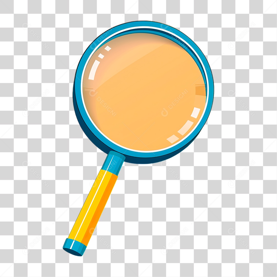 Lupa Metálica PNG Transparente