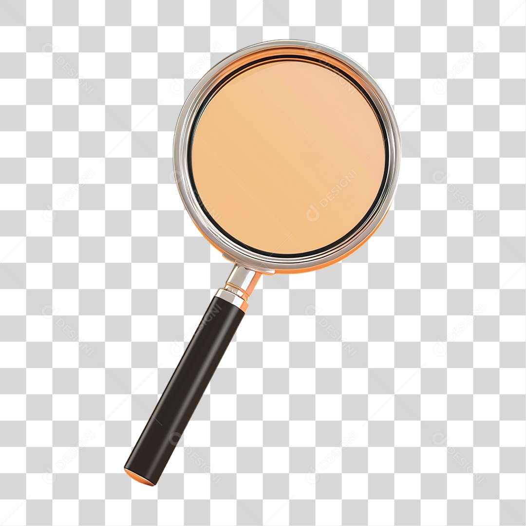 Lupa Metálica PNG Transparente