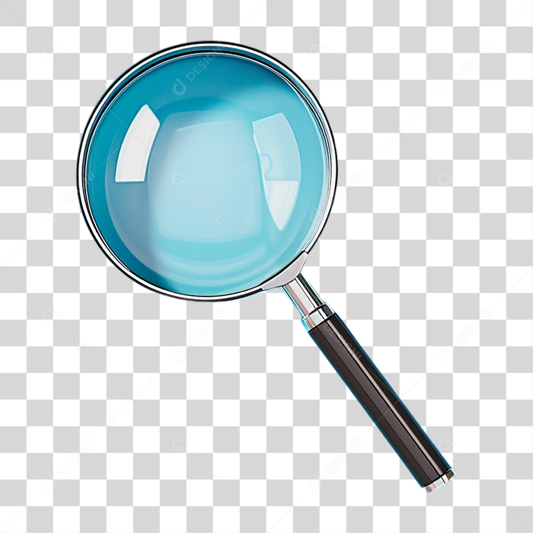 Lupa Metálica PNG Transparente