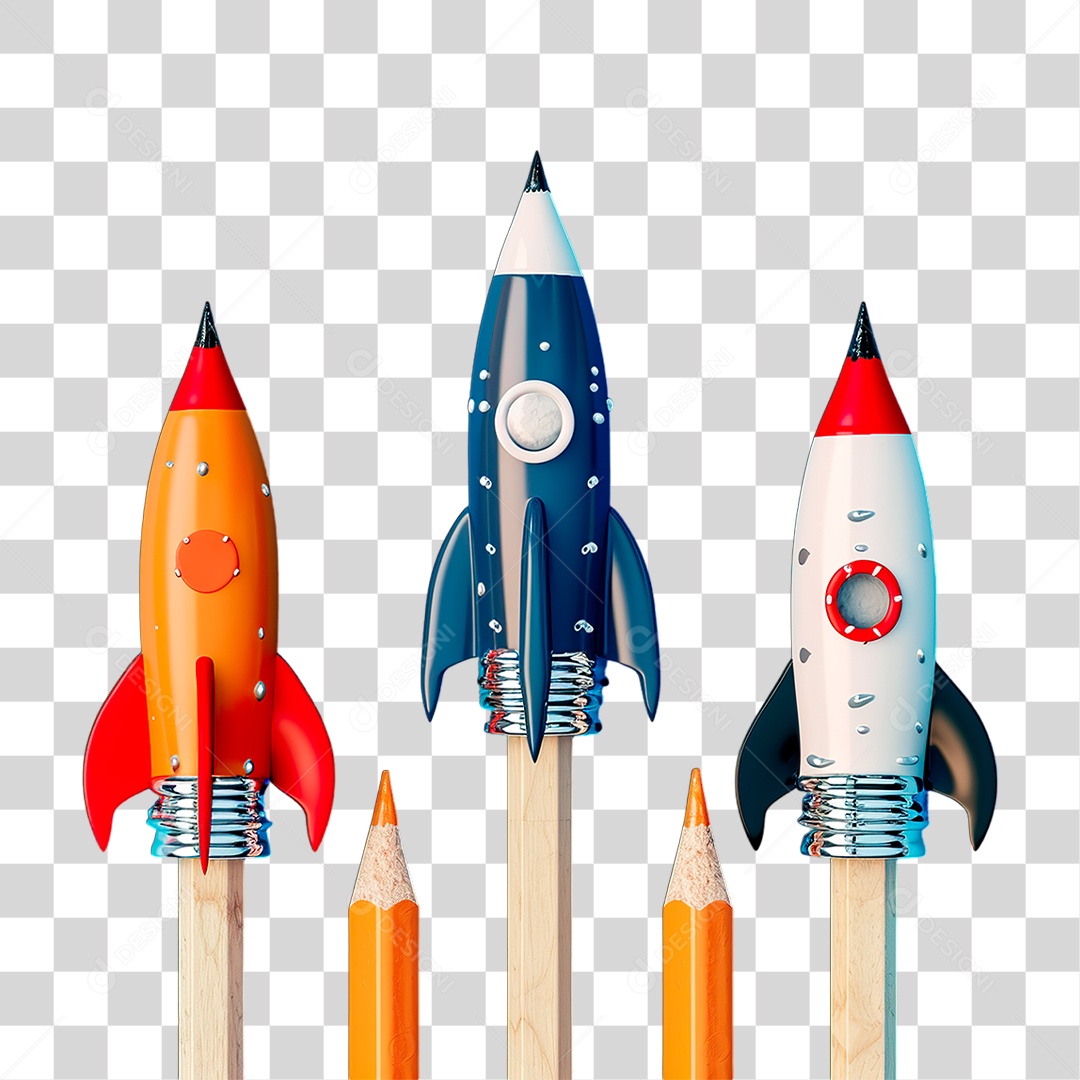 Foguete Espacial PNG Transparente