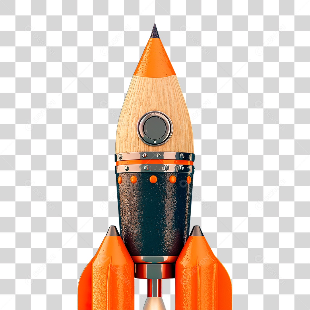 Foguete Espacial PNG Transparente