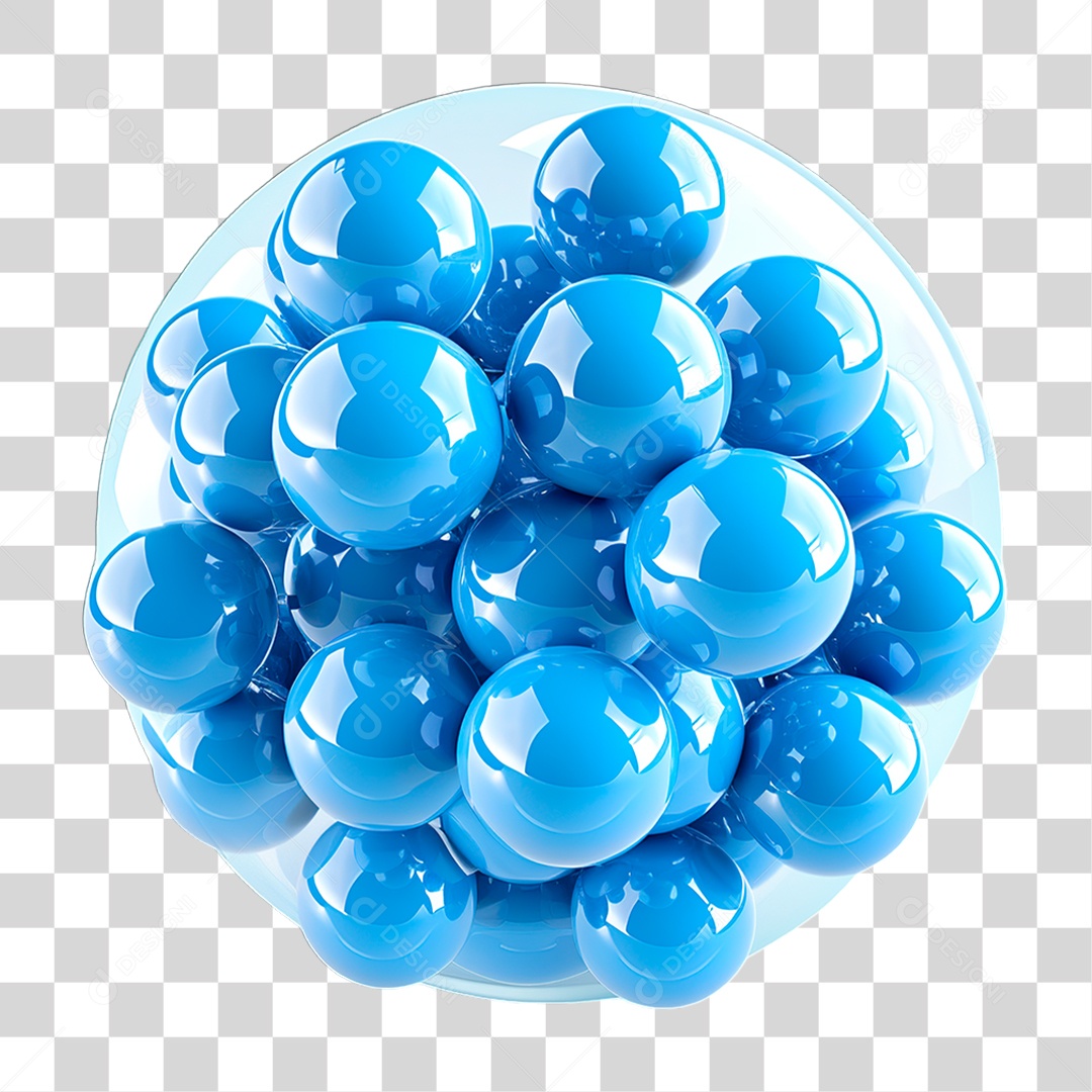 Ícones Moléculas PNG Transparente