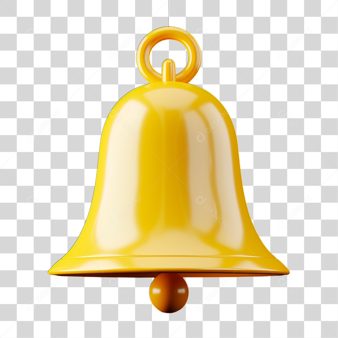 Sino Dourado PNG Transparente