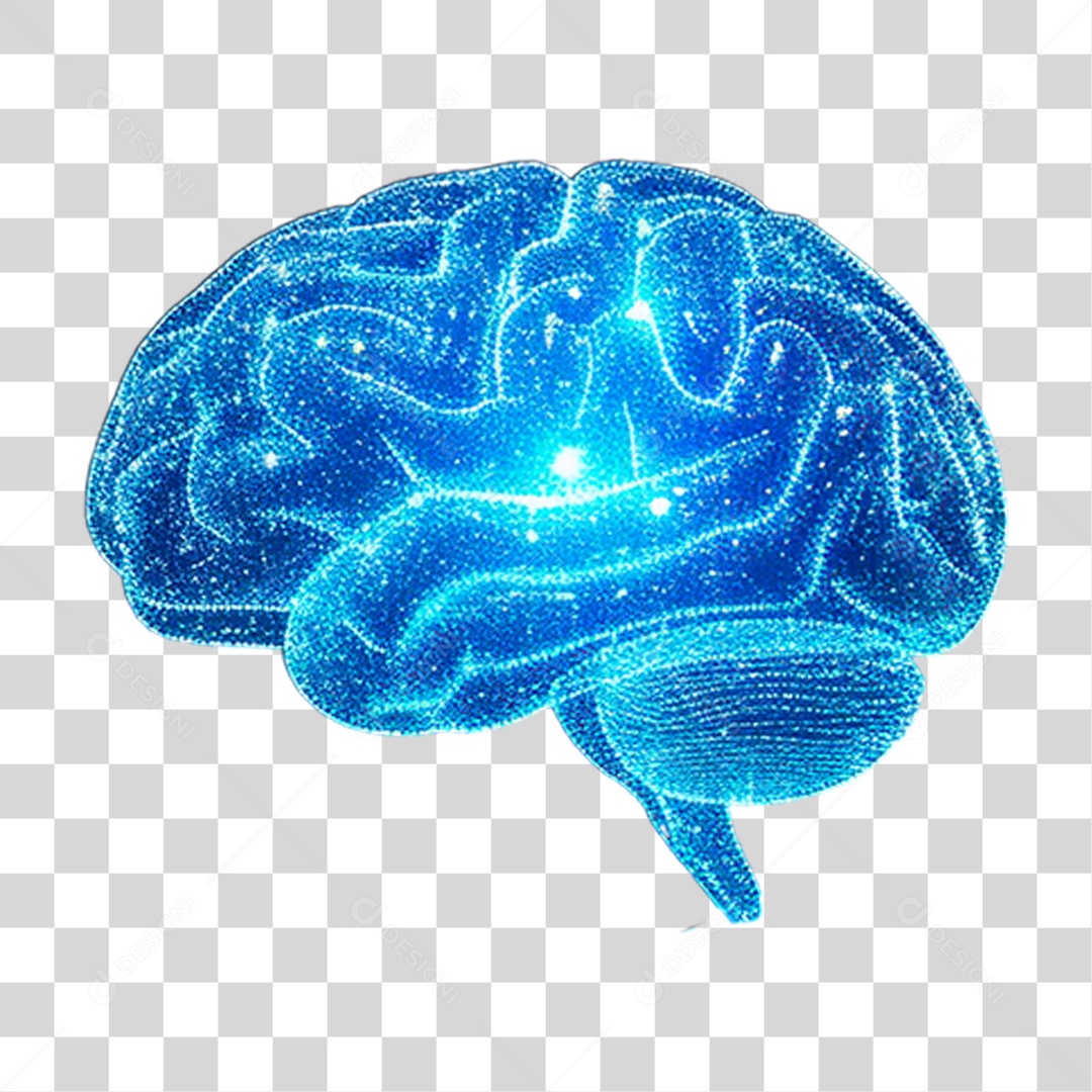 C rebro Azul PNG Transparente download Designi