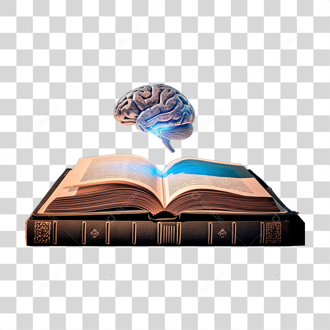 Cérebro Livro PNG Transparente