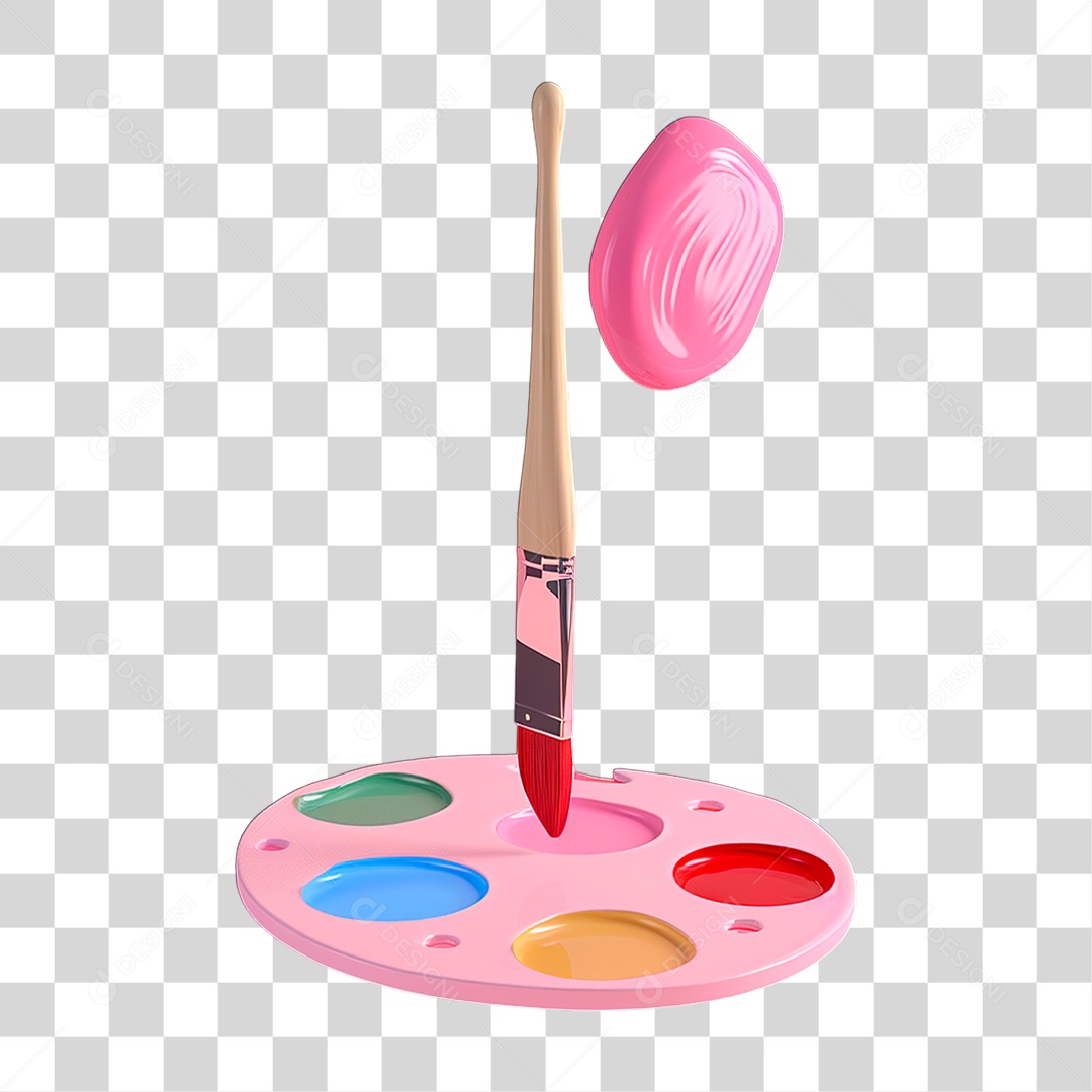 Paleta de Pintura PNG Transparente