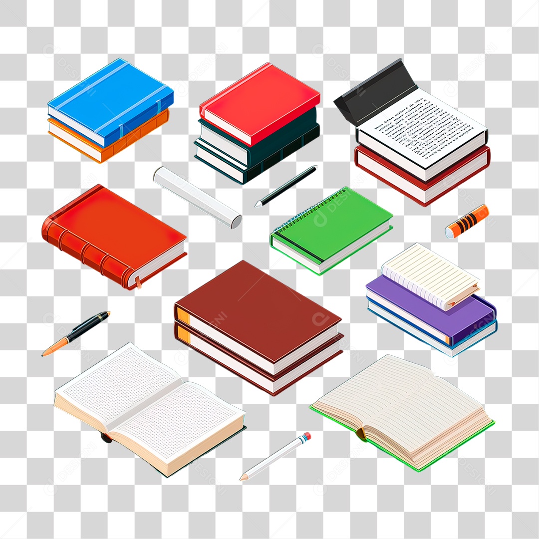 Livros PNG Transparente