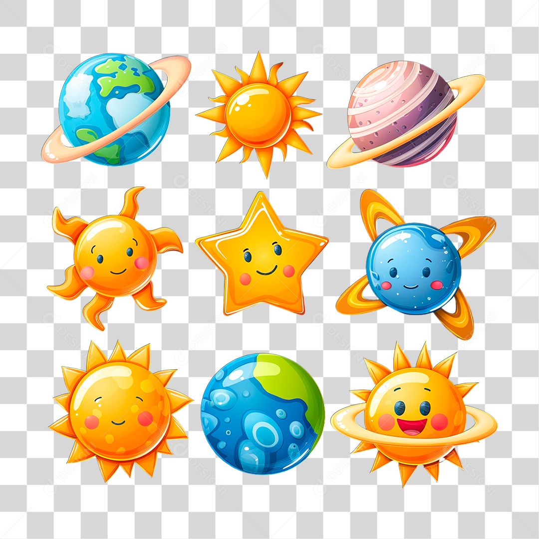 Planetas PNG Transparente