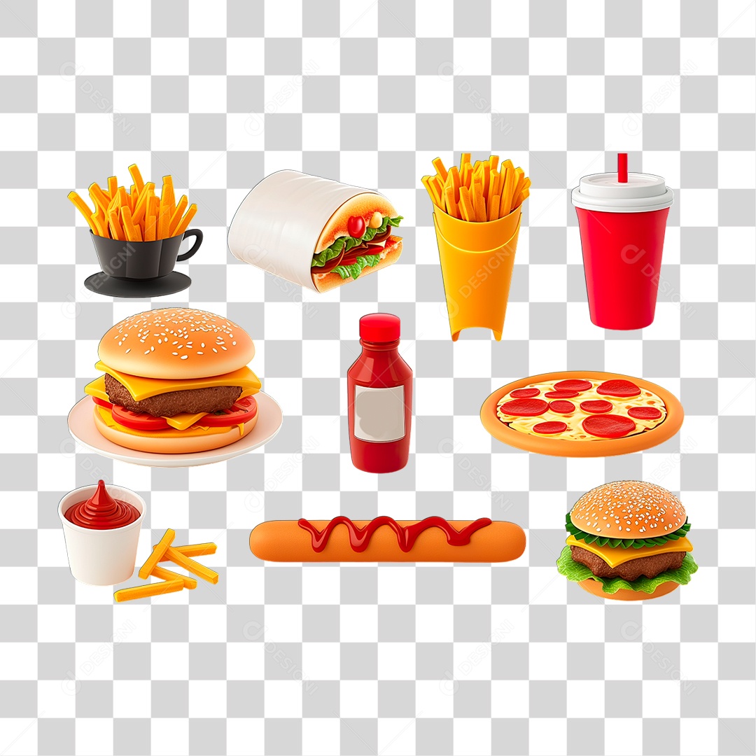 Lanches PNG Transparente