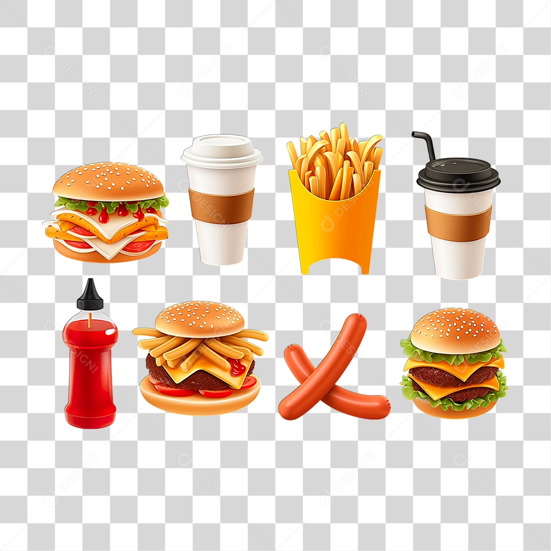 Lanches PNG Transparente